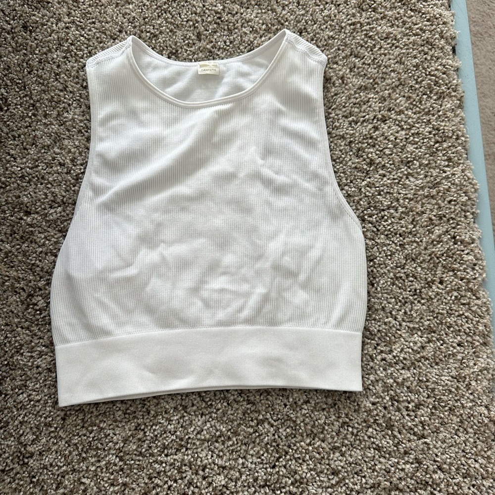 White crop top